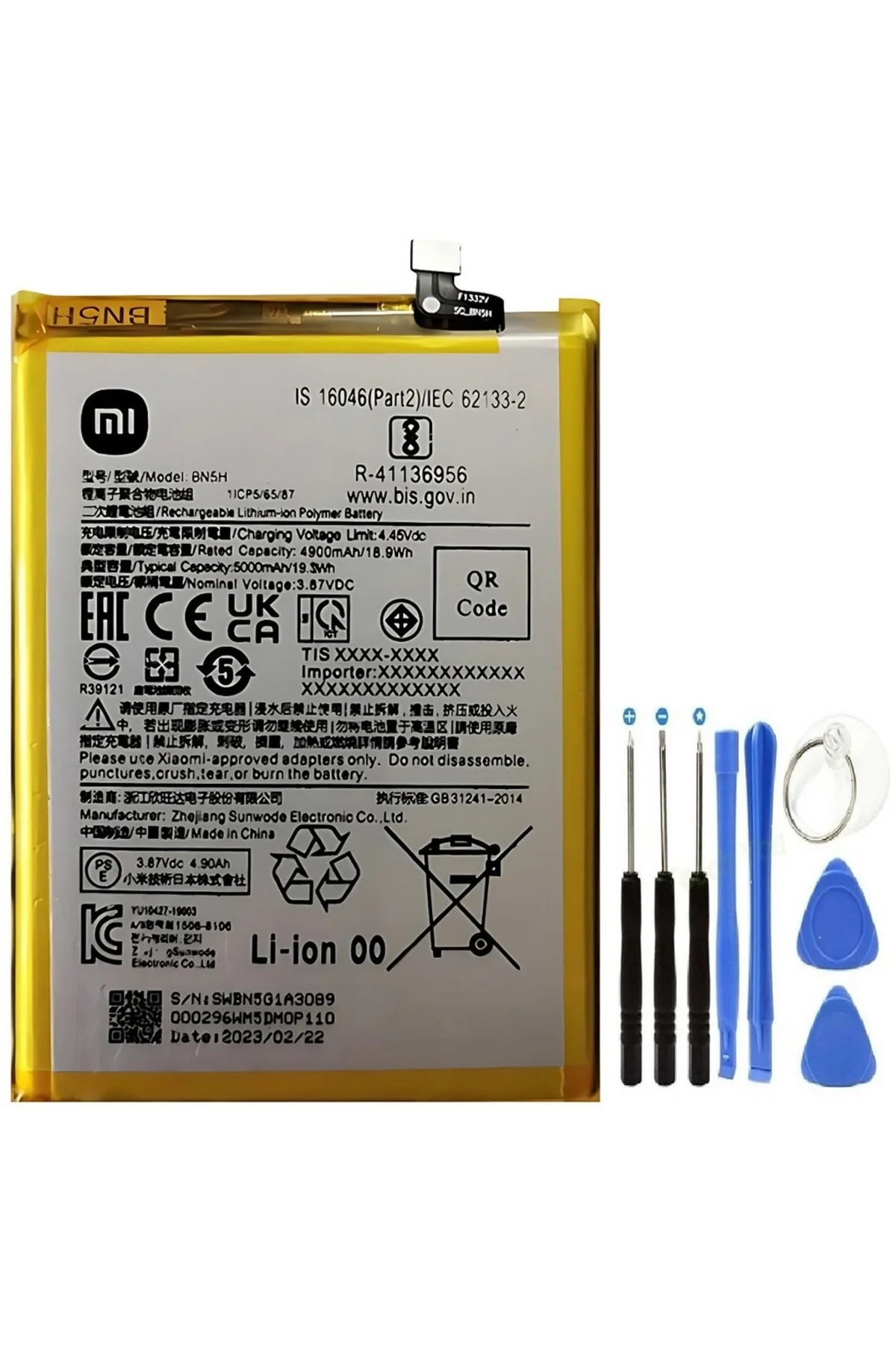 Xiaomi Poco M4 5g Pil Batarya Bn5h 5000 Mah+tamir Seti
