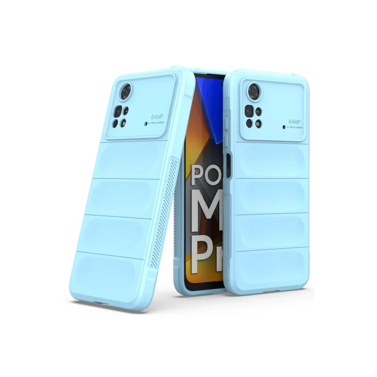 Xiaomi Poco M4 Pro 4G Kılıf Optimum Silikon - Sky Blue Xiaomi Poco M4 Pro 4G Kılıf Optimum Silikon - Sky Blue - Görsel 2