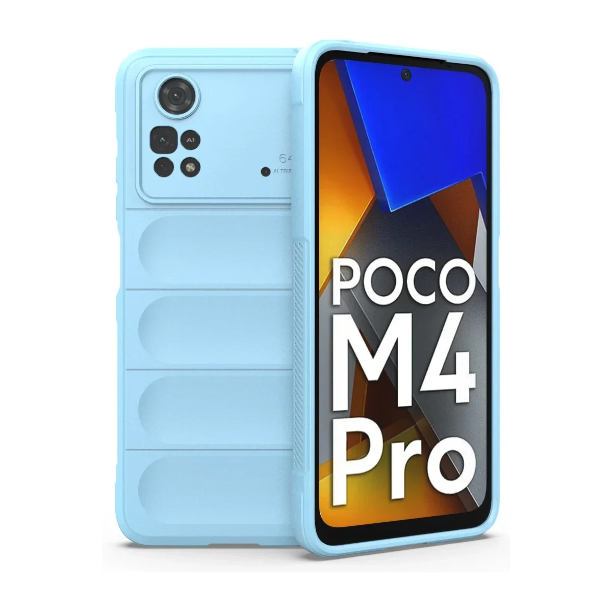 Xiaomi Poco M4 Pro 4G Kılıf Optimum Silikon - Sky Blue Xiaomi Poco M4 Pro 4G Kılıf Optimum Silikon - Sky Blue