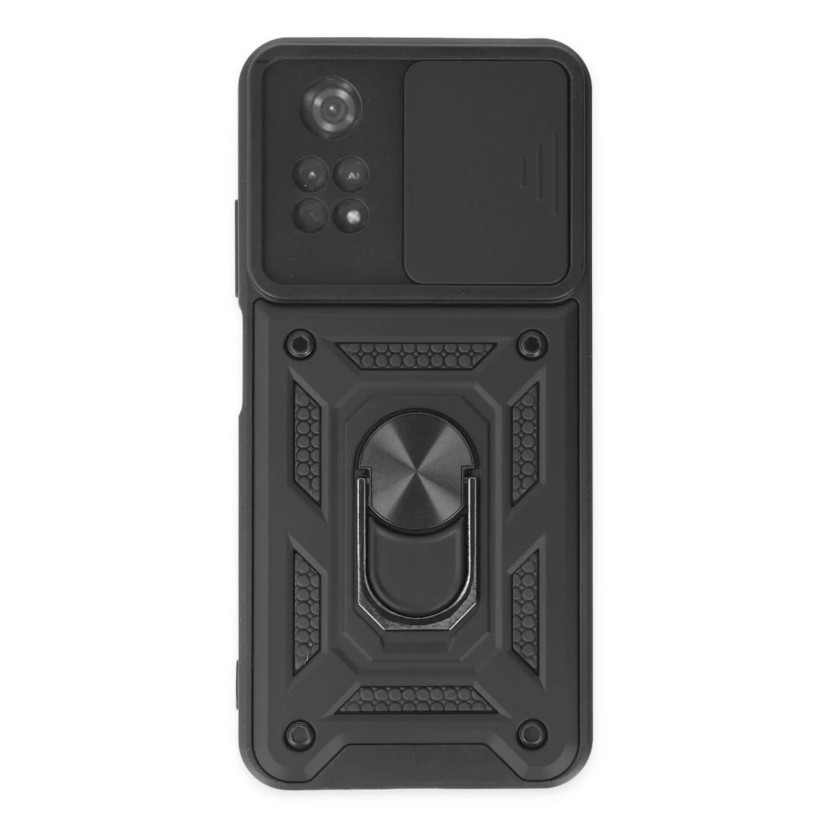 Xiaomi Poco M4 Pro 4g ile Uyumlu Lens Yüzüklü Silikon Kılıf - Siyah, Darbe Korumalı, Metal Stand Fiyatı, Yorumları ve Özellikleri