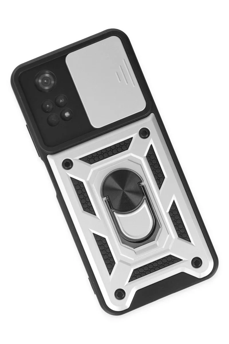 Xiaomi Poco M4 Pro 4G Kılıf Pars Lens Yüzüklü Silikon - Gümüş Fiyatı, Yorumları ve Özellikleri