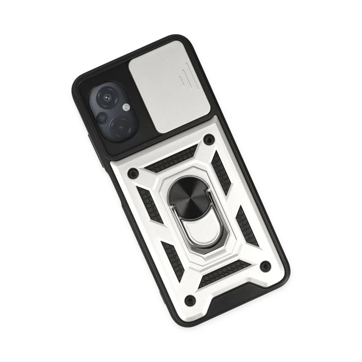 Xiaomi Poco M5 ile Uyumlu Kılıf - Pars Lens Yüzüklü Silikon Kılıf, Gümüş Fiyatı, Yorumları ve Özellikleri