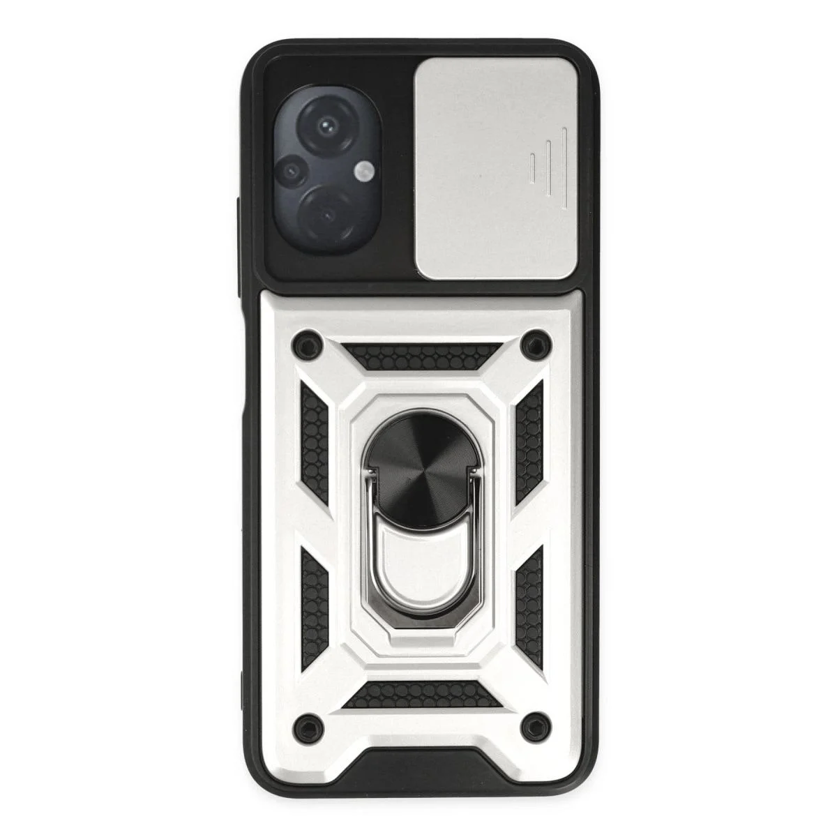 Xiaomi Poco M5 ile Uyumlu Kılıf - Pars Lens Yüzüklü Silikon Kılıf, Gümüş Fiyatı, Yorumları ve Özellikleri