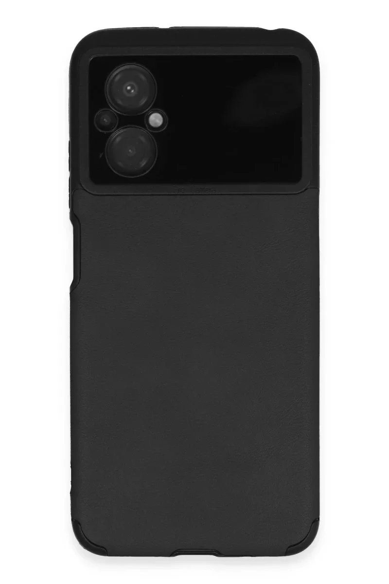 Xiaomi Poco M5 Kılıf Loop Deri Silikon - Siyah Xiaomi Poco M5 Kılıf Loop Deri Silikon - Siyah