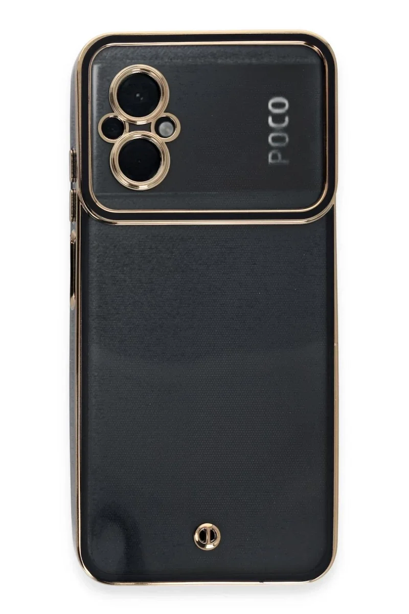Xiaomi Poco M5 Kılıf Liva Lens Silikon - Siyah Xiaomi Poco M5 Kılıf Liva Lens Silikon - Siyah