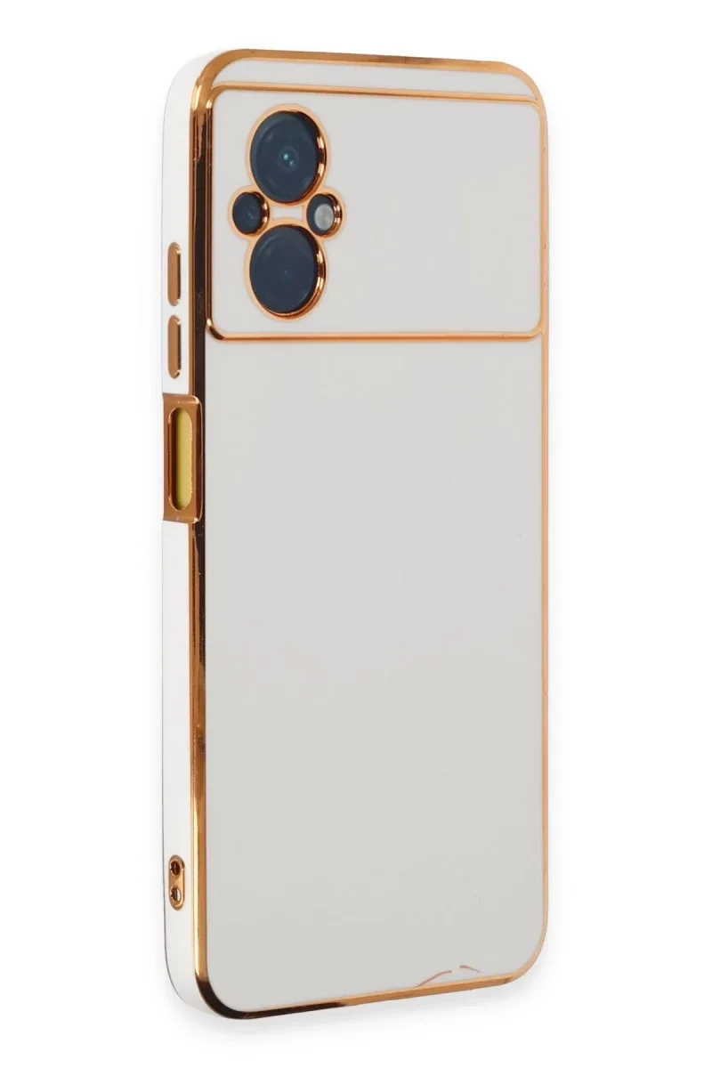 Xiaomi Poco M5 Kılıf Volet Silikon - Beyaz Xiaomi Poco M5 Kılıf Volet Silikon - Beyaz