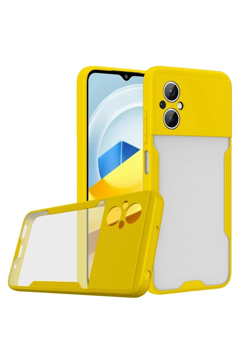 Xiaomi Poco M5 Kılıf Platin Silikon - Sarı Xiaomi Poco M5 Kılıf Platin Silikon - Sarı