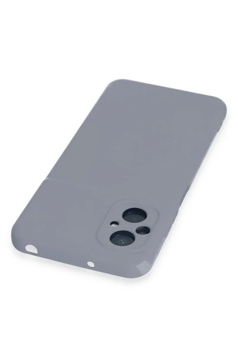 Xiaomi Poco M5 Kılıf Nano içi Kadife Silikon - Gri Xiaomi Poco M5 Kılıf Nano içi Kadife Silikon - Gri