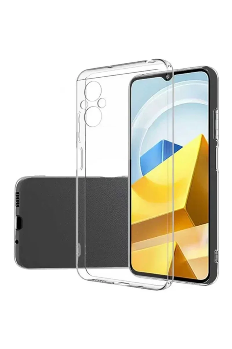 Xiaomi Poco M5 Kılıf Lüx Şeffaf Silikon Xiaomi Poco M5 Kılıf Lüx Şeffaf Silikon