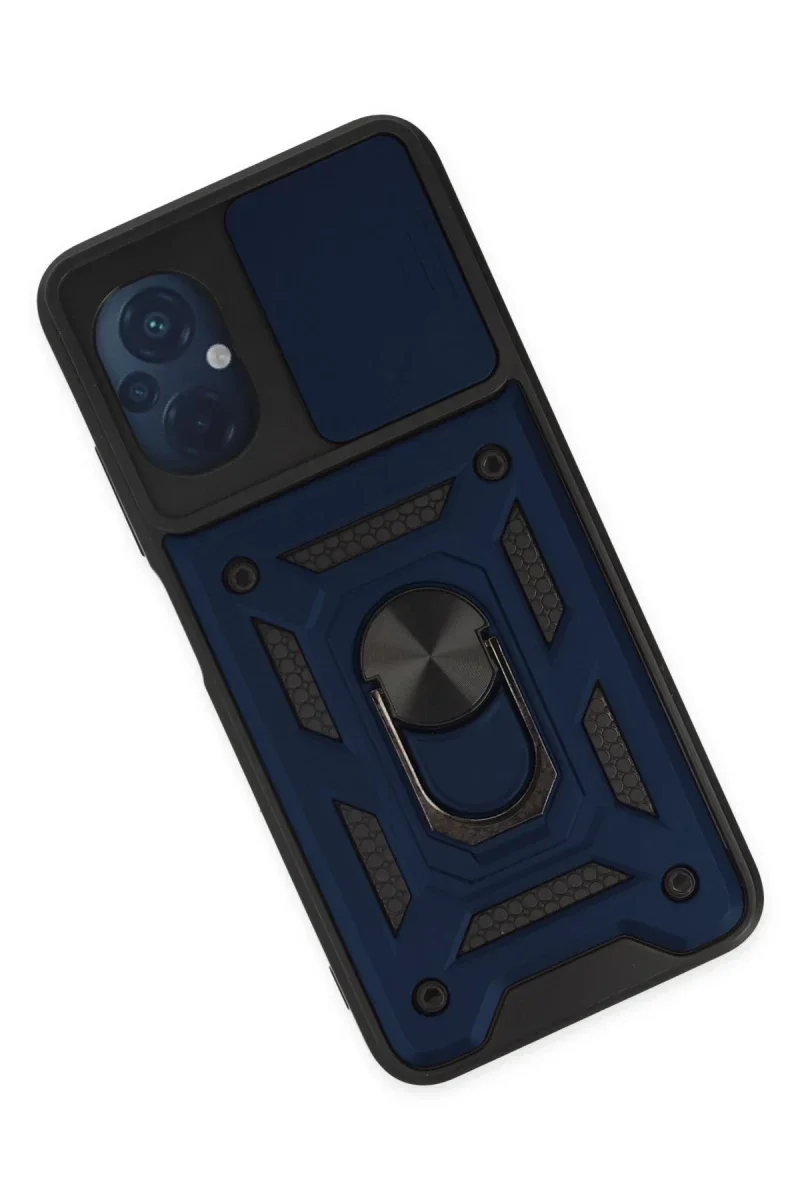 Xiaomi Poco M5 Kılıf Pars Lens Yüzüklü Silikon - Lacivert Xiaomi Poco M5 Kılıf Pars Lens Yüzüklü Silikon - Lacivert