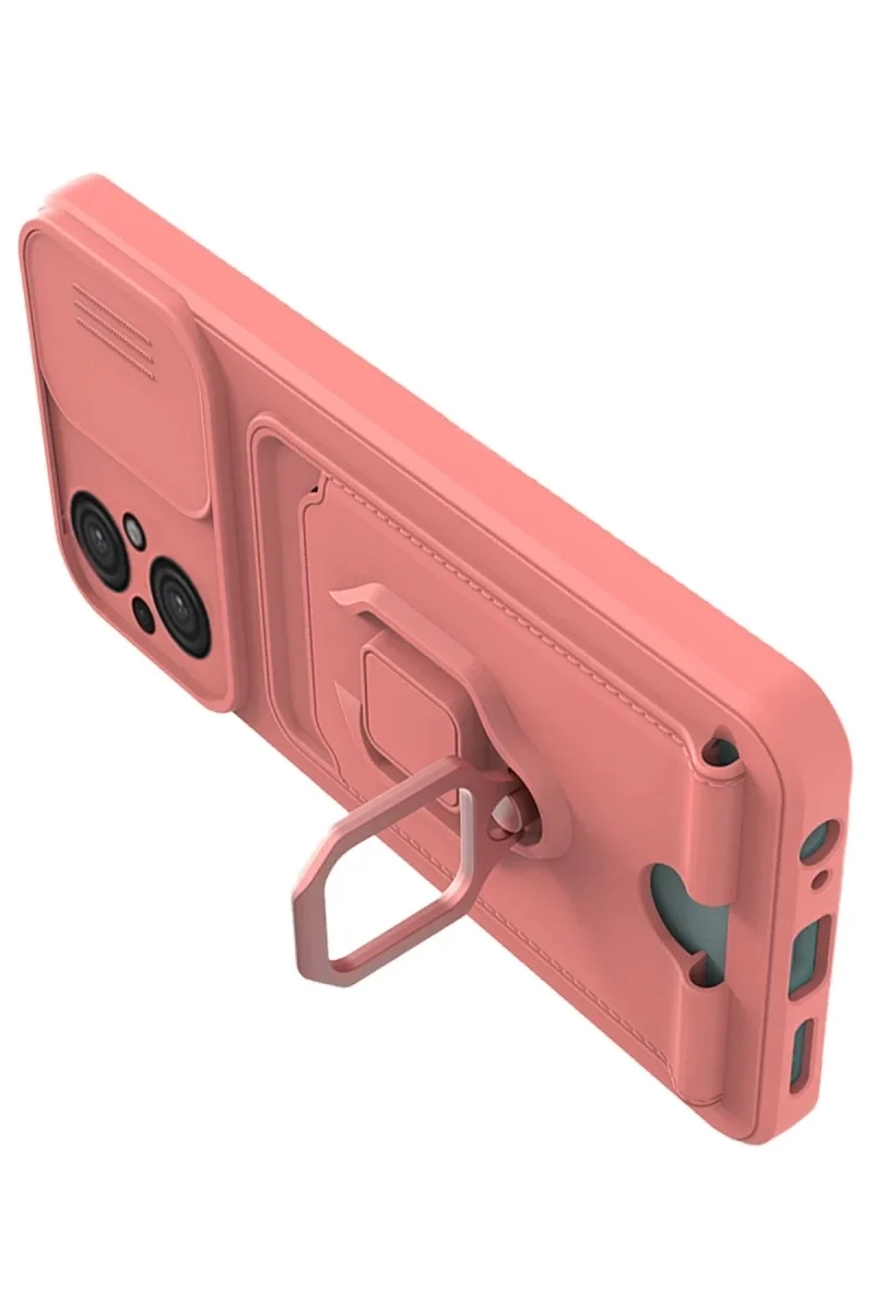 Xiaomi Poco M5 Kılıf Zuma Kartvizitli Yüzüklü Silikon - Pembe Fiyatı, Yorumları ve Özellikleri