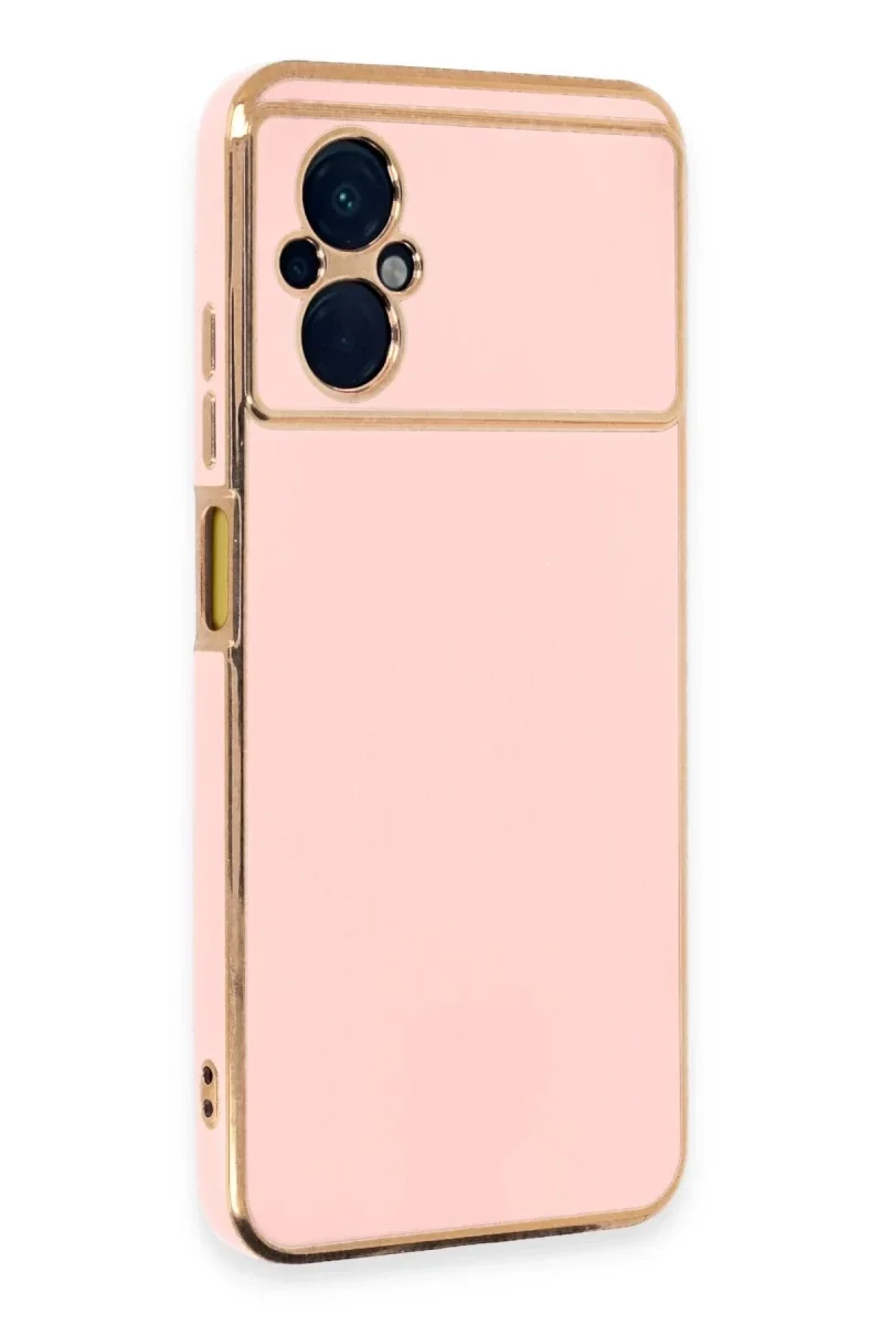 Xiaomi Poco M5 Kılıf Volet Silikon - Pembe Xiaomi Poco M5 Kılıf Volet Silikon - Pembe