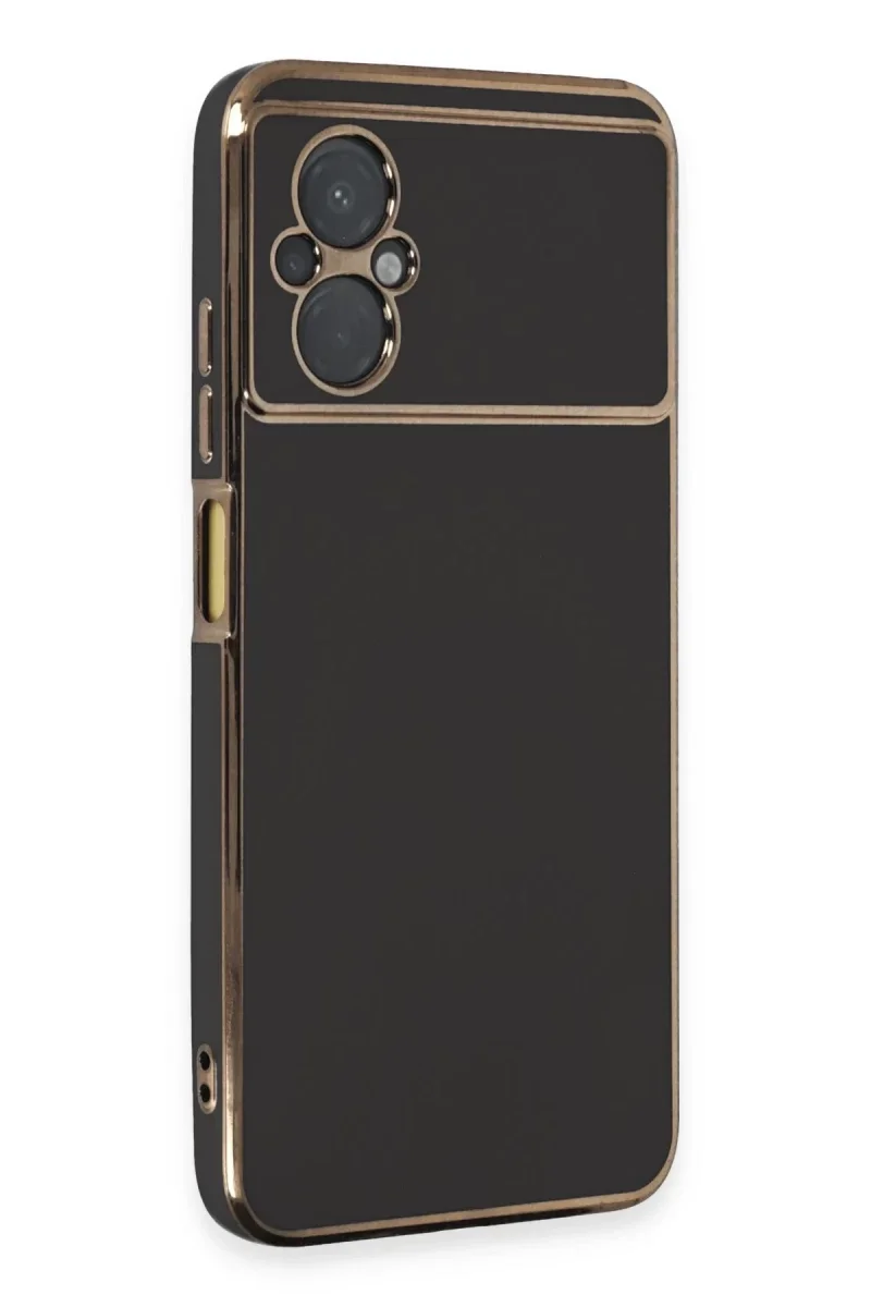 Xiaomi Poco M5 Kılıf Volet Silikon - Siyah Xiaomi Poco M5 Kılıf Volet Silikon - Siyah