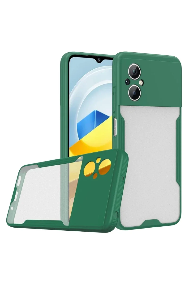 Xiaomi Poco M5 Kılıf Platin Silikon - Yeşil Xiaomi Poco M5 Kılıf Platin Silikon - Yeşil