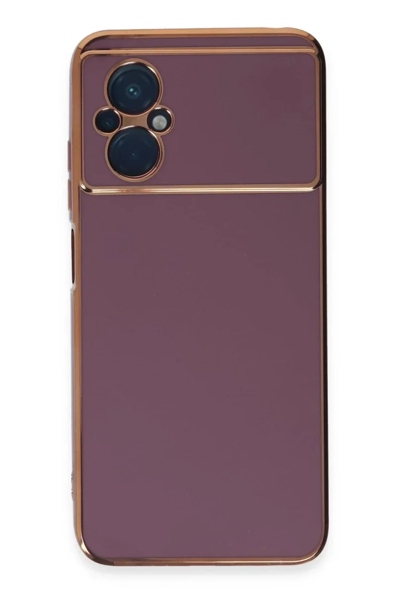 Xiaomi Poco M5 Kılıf Volet Silikon - Mor Xiaomi Poco M5 Kılıf Volet Silikon - Mor