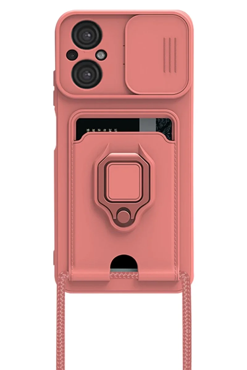 Xiaomi Poco M5 Kılıf Zuma Kartvizitli Yüzüklü Silikon - Pembe Fiyatı, Yorumları ve Özellikleri