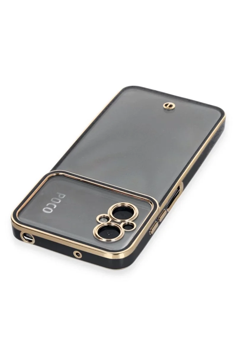 Xiaomi Poco M5 Kılıf Liva Lens Silikon - Siyah Xiaomi Poco M5 Kılıf Liva Lens Silikon - Siyah