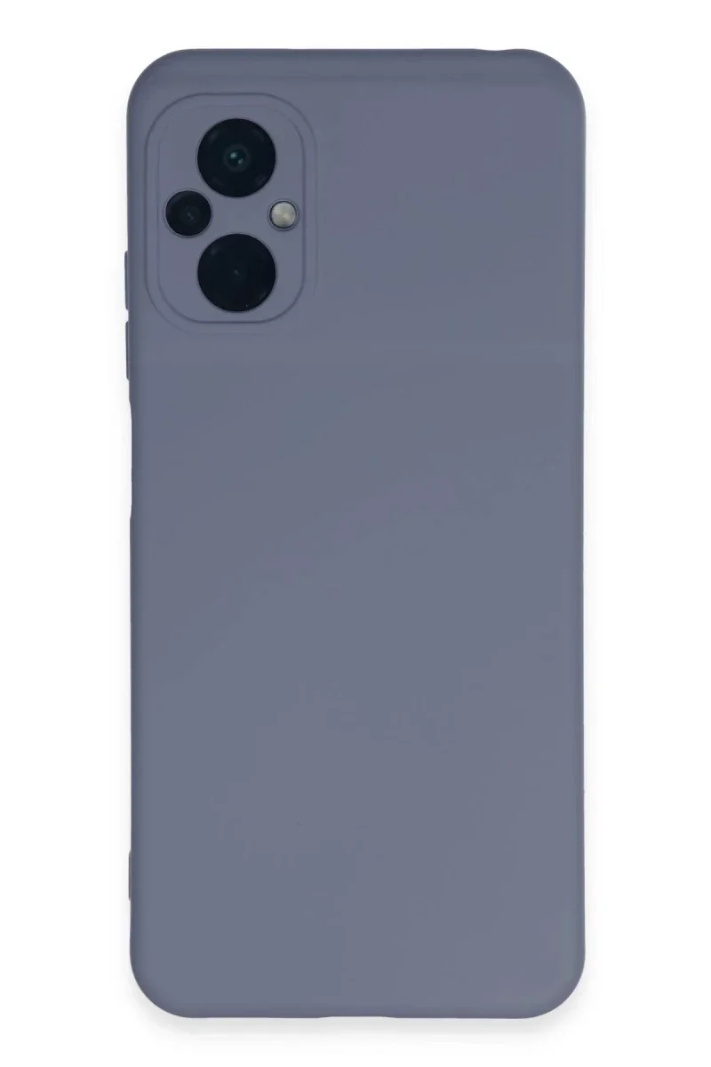 Xiaomi Poco M5 Kılıf Nano içi Kadife Silikon - Gri Xiaomi Poco M5 Kılıf Nano içi Kadife Silikon - Gri