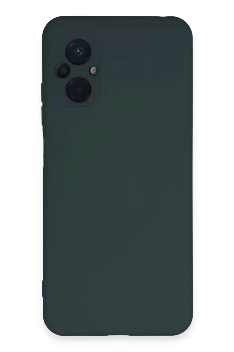 Xiaomi Poco M5 Kılıf Nano içi Kadife Silikon - Koyu Yeşil Xiaomi Poco M5 Kılıf Nano içi Kadife Silikon - Koyu Yeşil