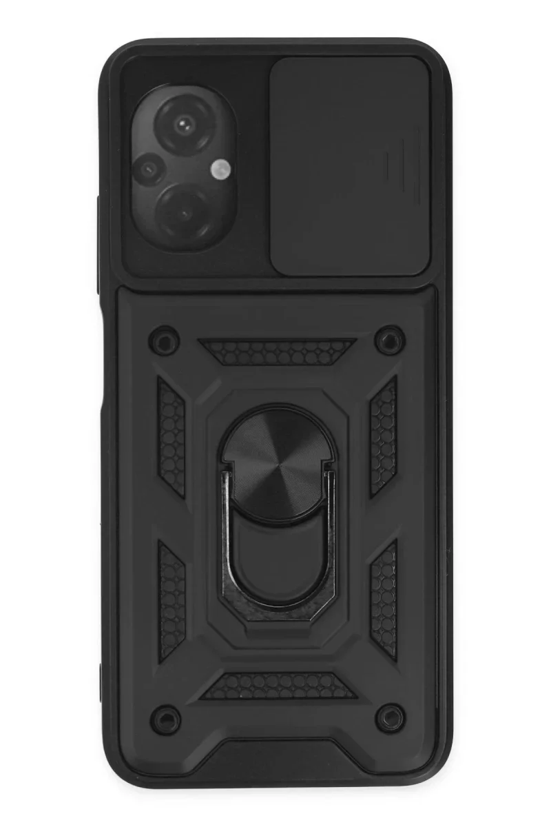 Xiaomi Poco M5 Kılıf Pars Lens Yüzüklü Silikon - Siyah Xiaomi Poco M5 Kılıf Pars Lens Yüzüklü Silikon - Siyah