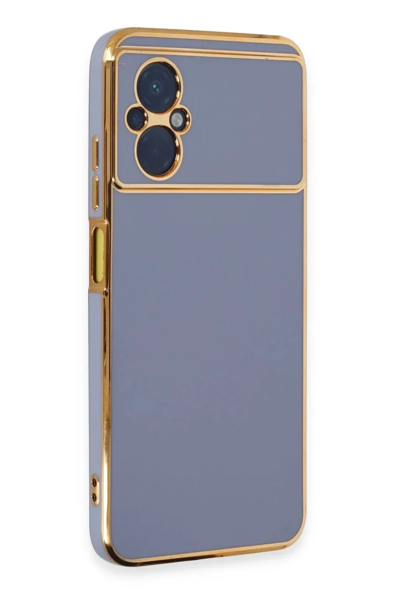 Xiaomi Poco M5 Kılıf Volet Silikon - Mavi Xiaomi Poco M5 Kılıf Volet Silikon - Mavi