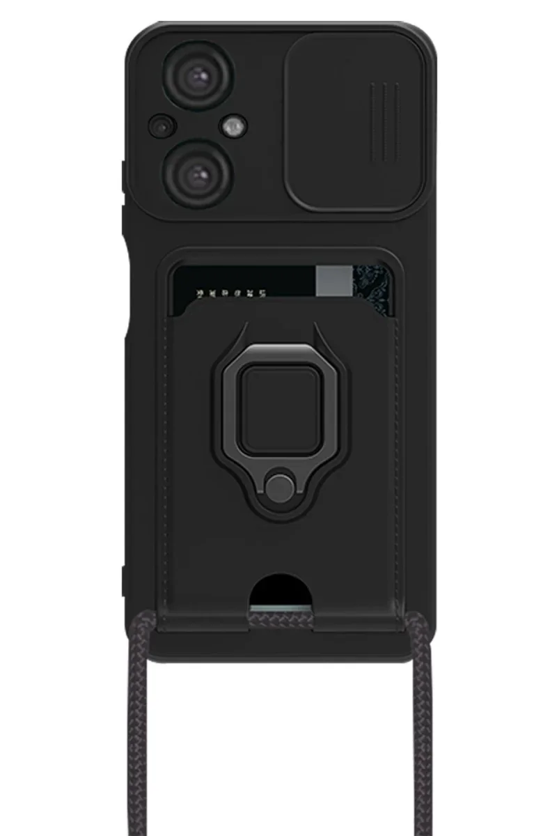 Xiaomi Poco M5 Kılıf Zuma Kartvizitli Yüzüklü Silikon - Siyah Fiyatı, Yorumları ve Özellikleri