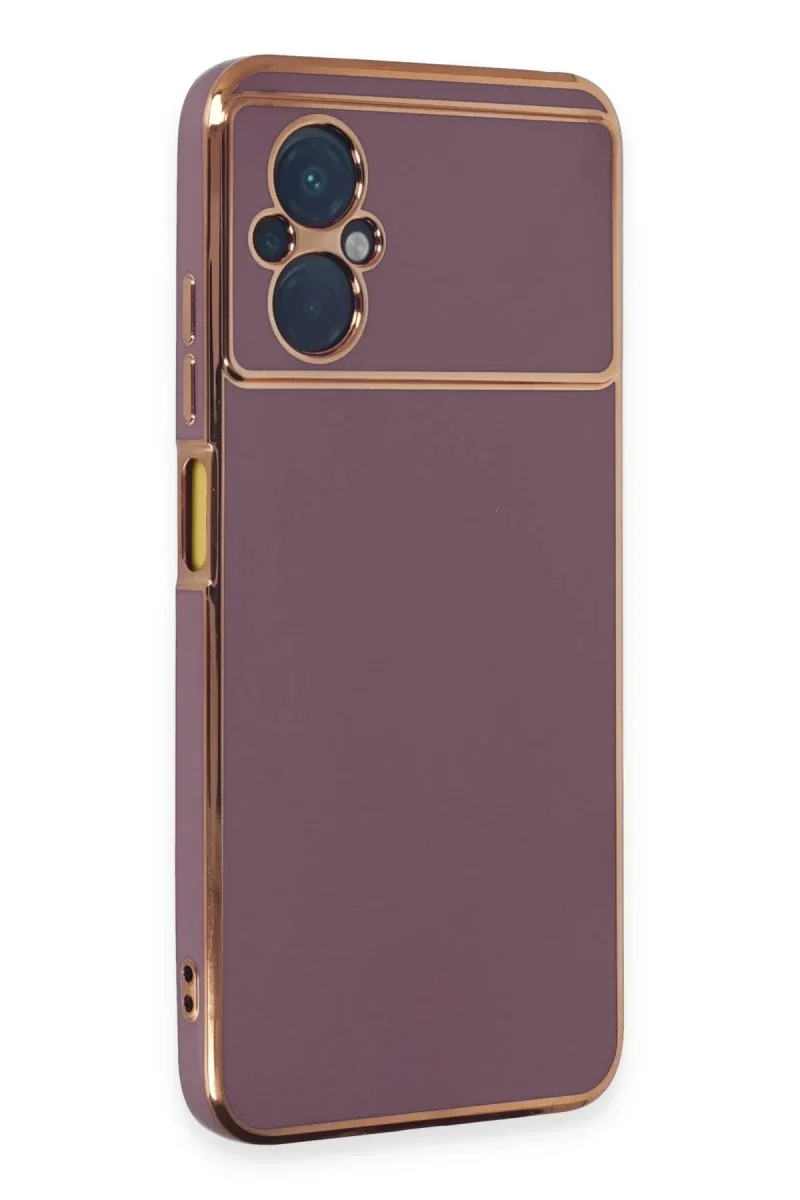 Xiaomi Poco M5 Kılıf Volet Silikon - Mor Xiaomi Poco M5 Kılıf Volet Silikon - Mor