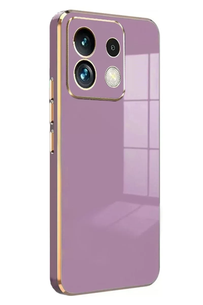 Xiaomi Poco M6 Pro 4G Kılıf Volet Silikon - Mor