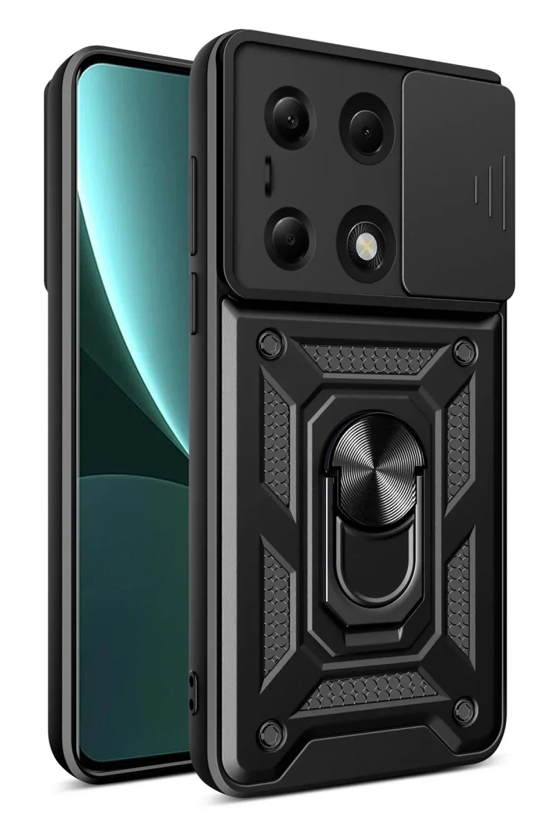 Xiaomi Poco M6 Pro 4G Kılıf Pars Lens Yüzüklü Silikon - Siyah Fiyatı, Yorumları ve Özellikleri