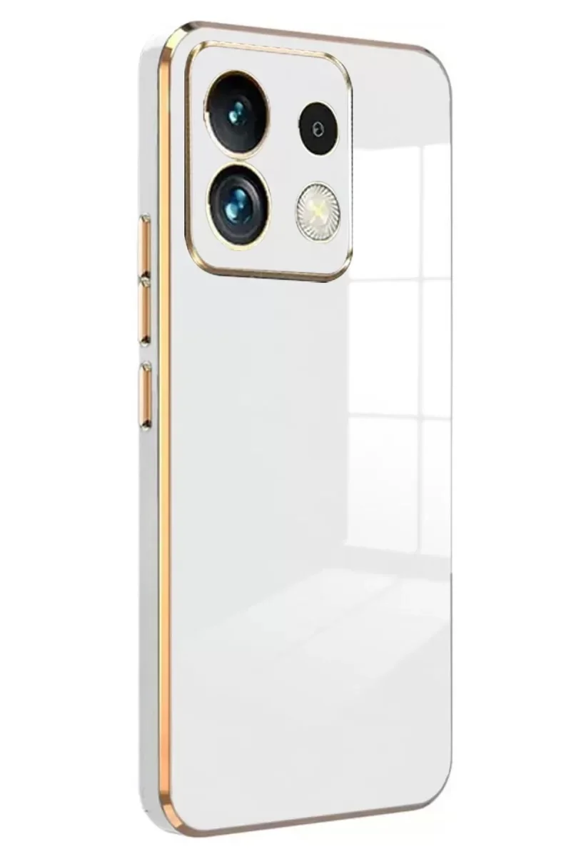 Xiaomi Poco M6 Pro 4G Kılıf Volet Silikon - Beyaz