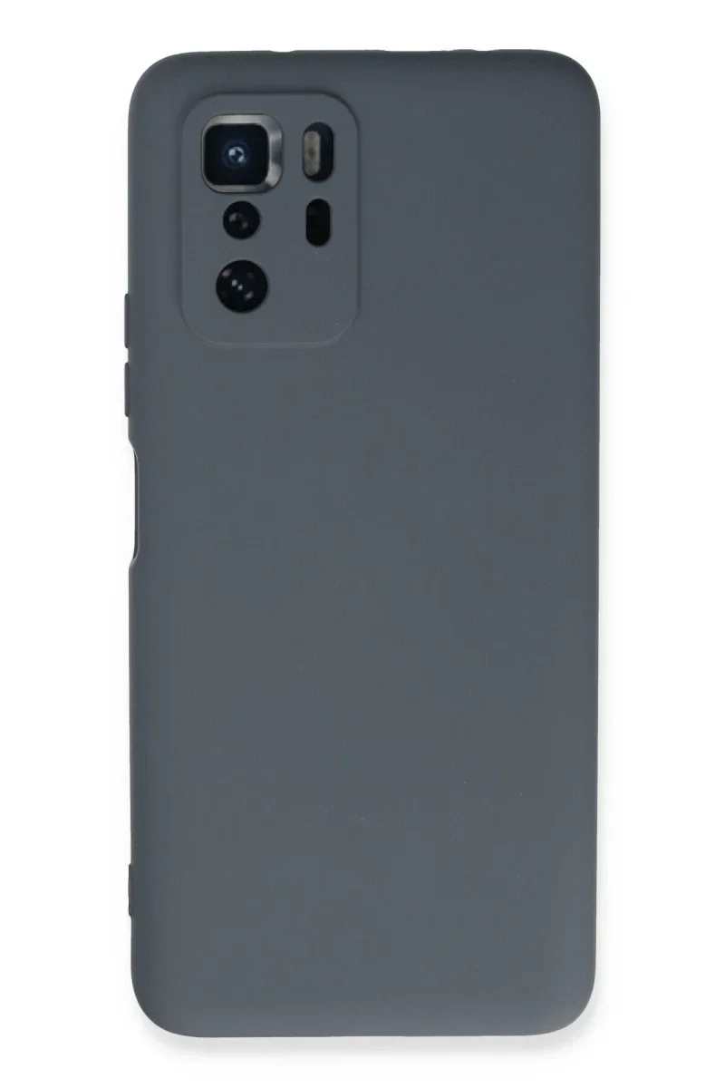 Xiaomi Poco X3 GT Kılıf Nano içi Kadife Silikon - Gri Xiaomi Poco X3 GT Kılıf Nano içi Kadife Silikon - Gri
