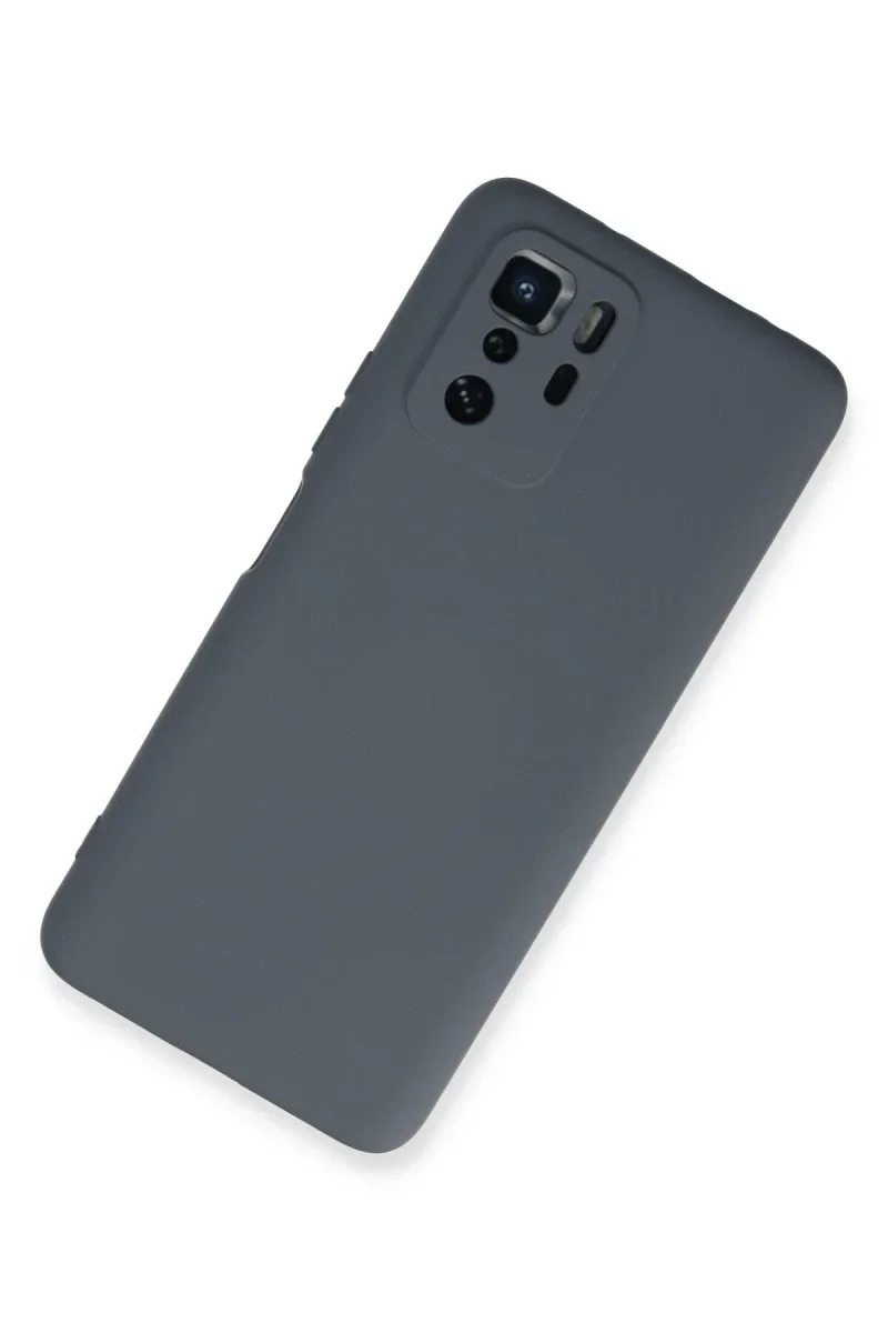 Xiaomi Poco X3 GT Kılıf Nano içi Kadife Silikon - Gri Xiaomi Poco X3 GT Kılıf Nano içi Kadife Silikon - Gri