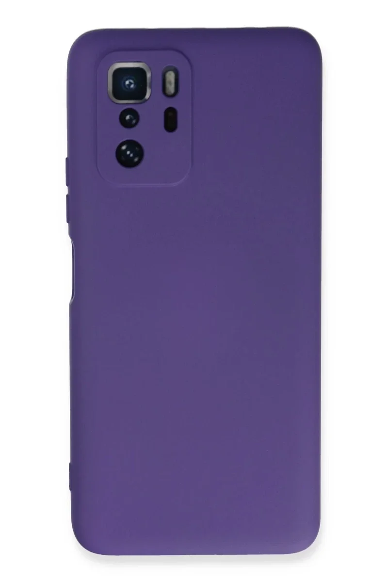 Xiaomi Poco X3 GT Kılıf Nano içi Kadife Silikon - Mor Xiaomi Poco X3 GT Kılıf Nano içi Kadife Silikon - Mor