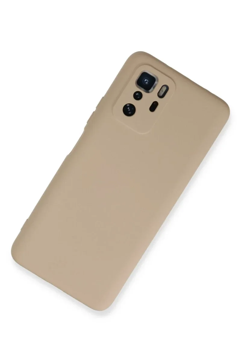 Xiaomi Poco X3 GT Kılıf Nano içi Kadife Silikon - Pudra Xiaomi Poco X3 GT Kılıf Nano içi Kadife Silikon - Pudra