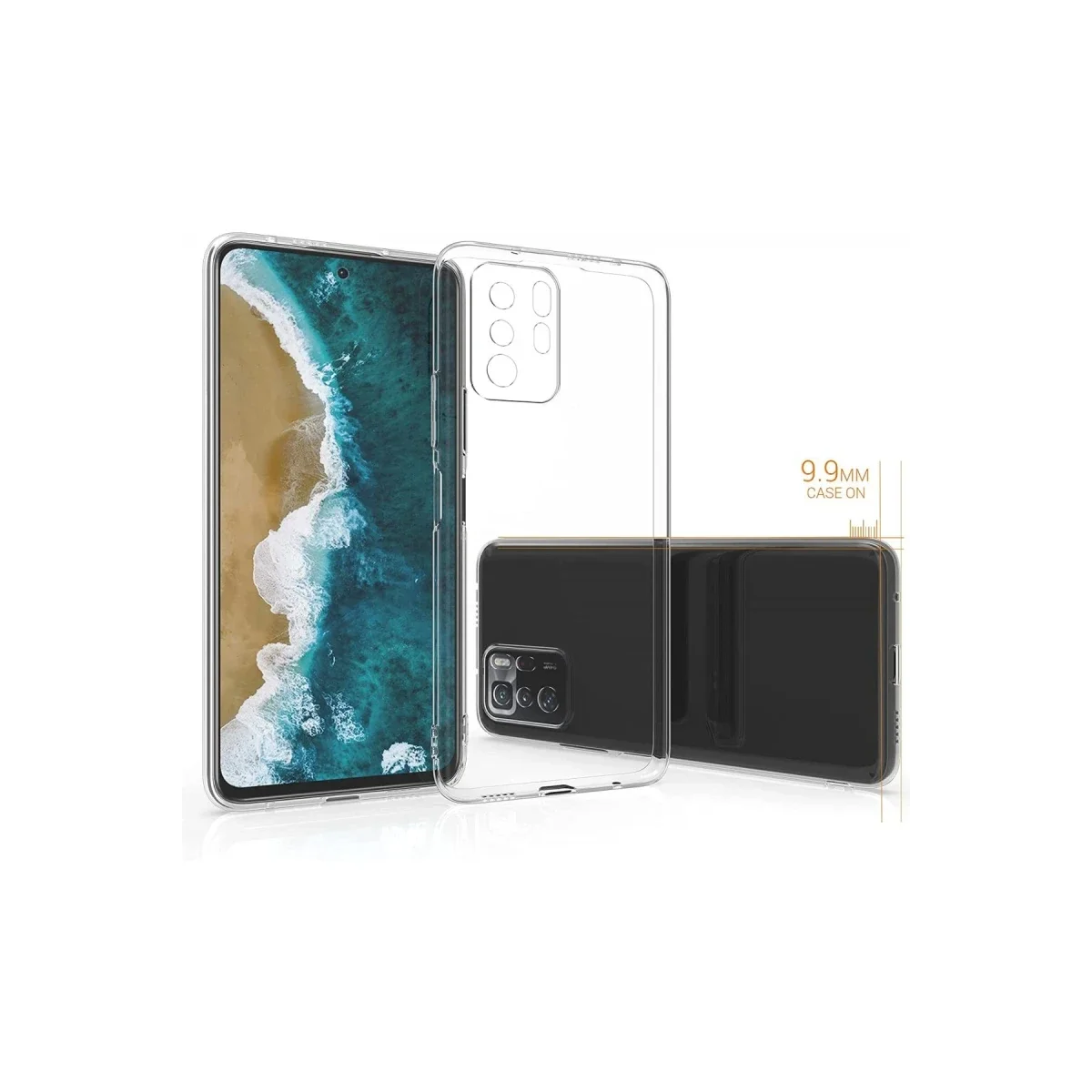 Xiaomi Poco X3 GT Kılıf Lüx Şeffaf Silikon Xiaomi Poco X3 GT Kılıf Lüx Şeffaf Silikon