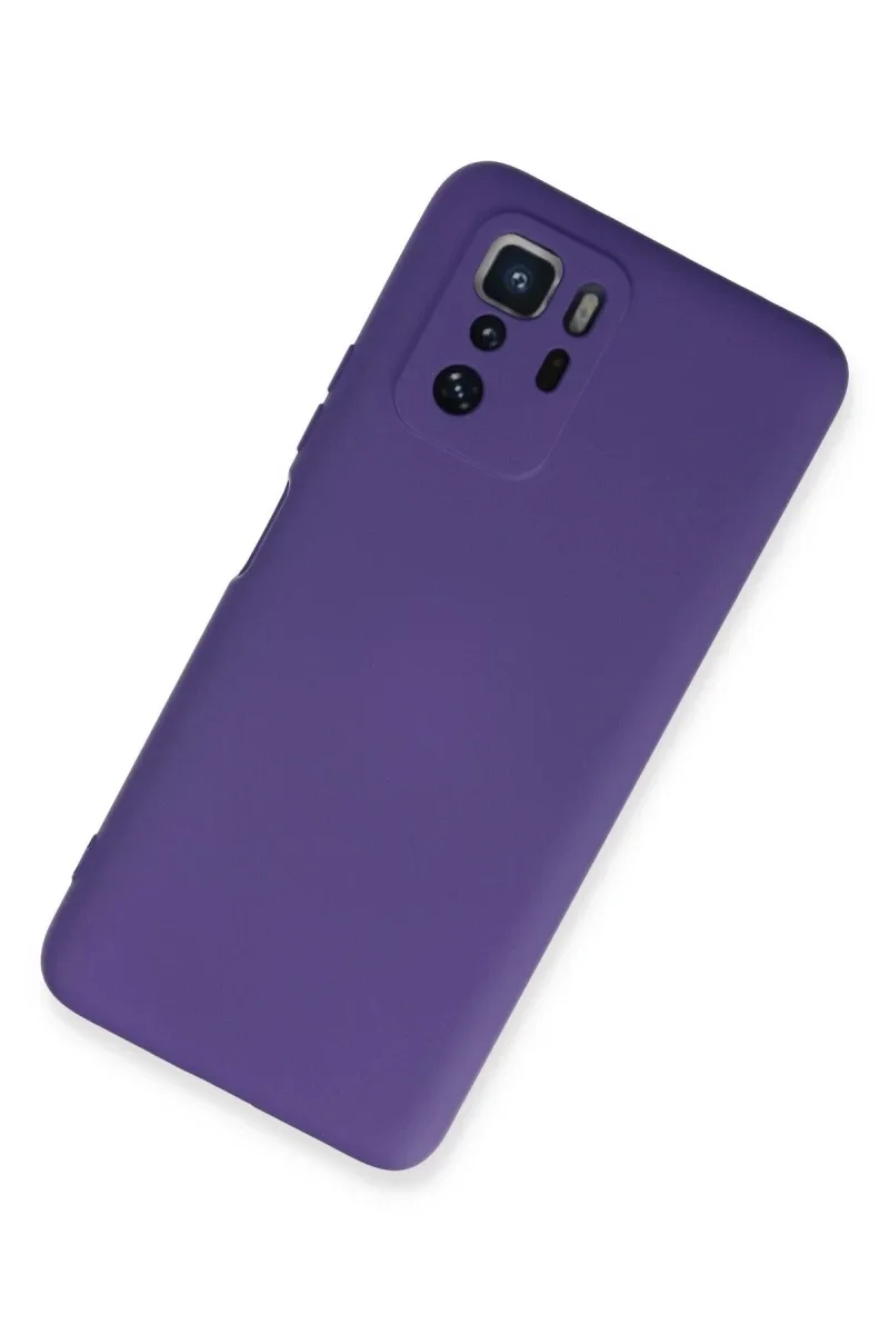 Xiaomi Poco X3 GT Kılıf Nano içi Kadife Silikon - Mor Xiaomi Poco X3 GT Kılıf Nano içi Kadife Silikon - Mor