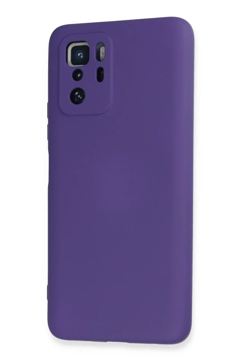 Xiaomi Poco X3 GT Kılıf Nano içi Kadife Silikon - Mor Xiaomi Poco X3 GT Kılıf Nano içi Kadife Silikon - Mor