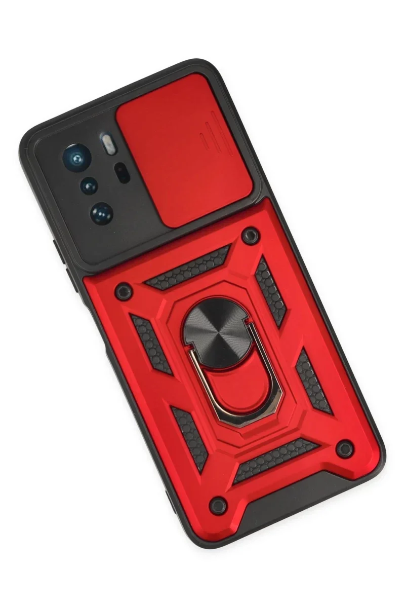 Xiaomi Poco X3 GT Kılıf Pars Lens Yüzüklü Silikon - Kırmızı Fiyatı, Yorumları ve Özellikleri