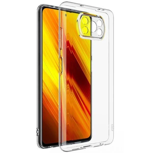 Xiaomi Poco X3 Kılıfı Şeffaf Ultra İnce Kamera Korumalı TPU
