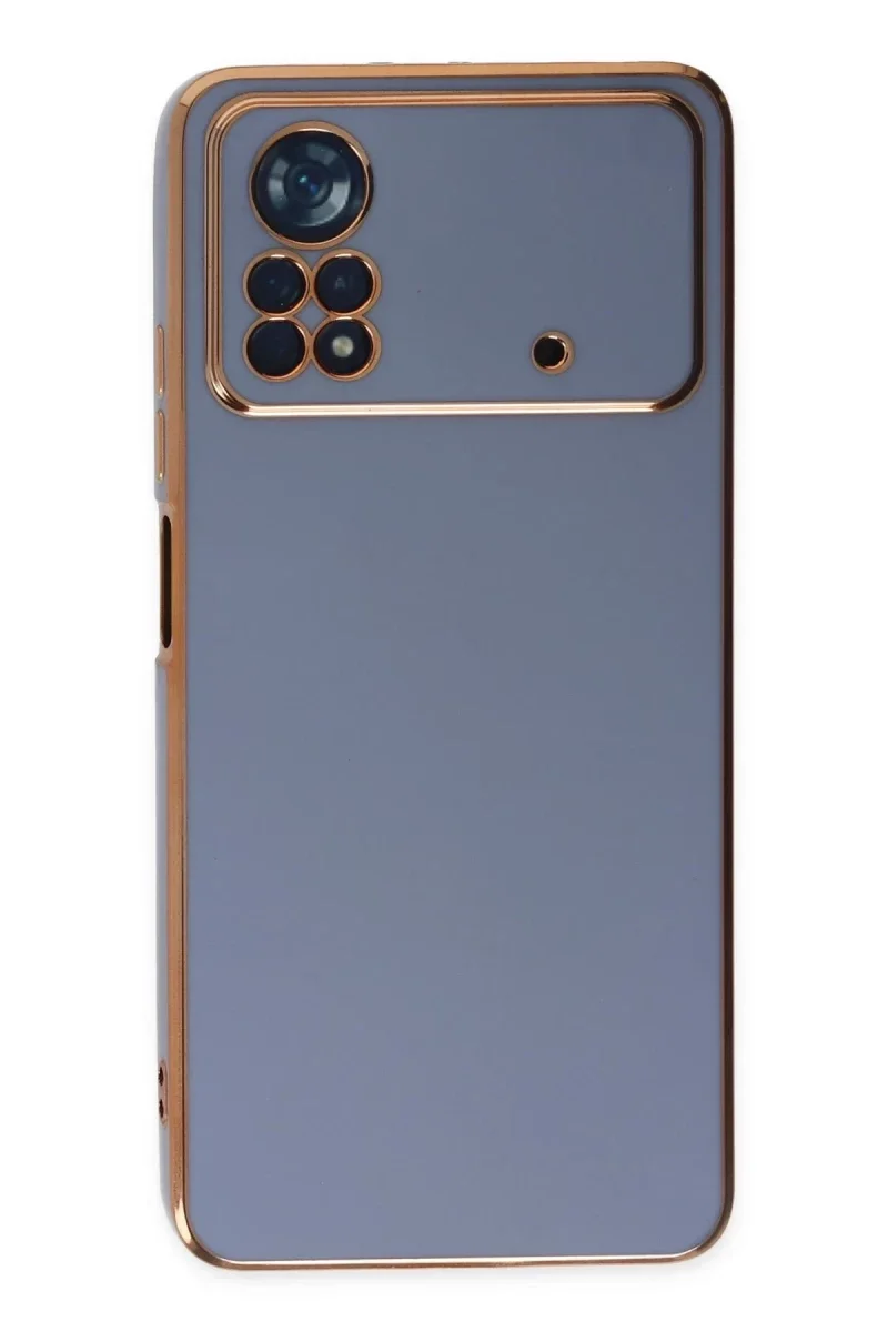 Xiaomi Poco X4 Pro 5G Kılıf Volet Silikon - Mavi Xiaomi Poco X4 Pro 5G Kılıf Volet Silikon - Mavi