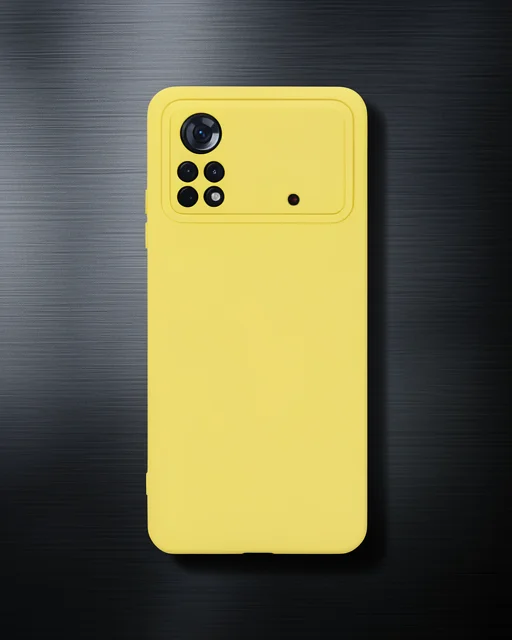 Xiaomi Poco X4 Pro 5G Kılıf Nano İçi Kadife Silikon - Sarı Xiaomi Poco X4 Pro 5G Kılıf Nano İçi Kadife Silikon - Sarı