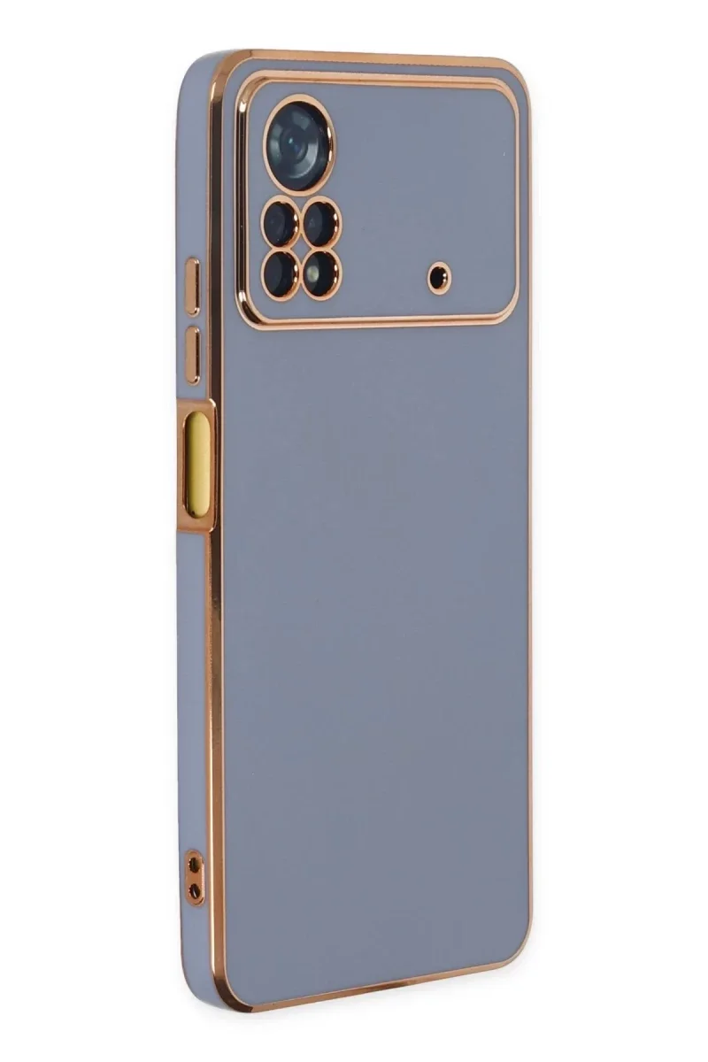 Xiaomi Poco X4 Pro 5G Kılıf Volet Silikon - Mavi Xiaomi Poco X4 Pro 5G Kılıf Volet Silikon - Mavi