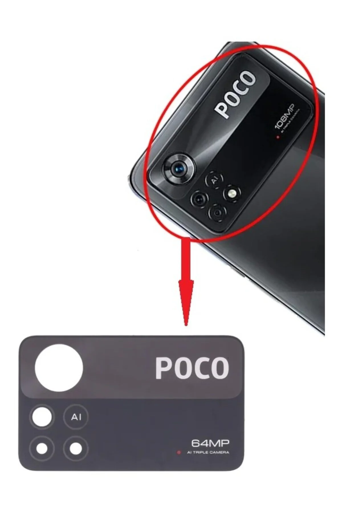 Xiaomi Poco X4 Pro 5g Uyumlu Kamera Lensi Camı 2201116PG