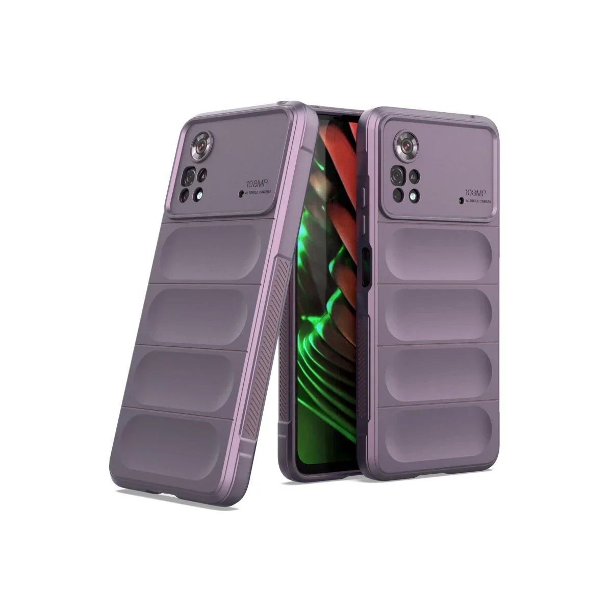 Xiaomi Poco X4 Pro 5G Kılıf Optimum Silikon - Mor Xiaomi Poco X4 Pro 5G Kılıf Optimum Silikon - Mor - Görsel 2