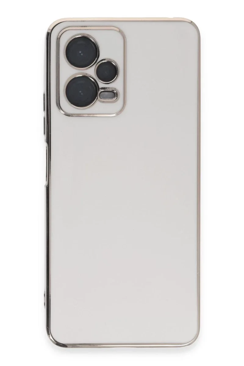 Xiaomi Poco X5 5G Kılıf Volet Silikon - Beyaz