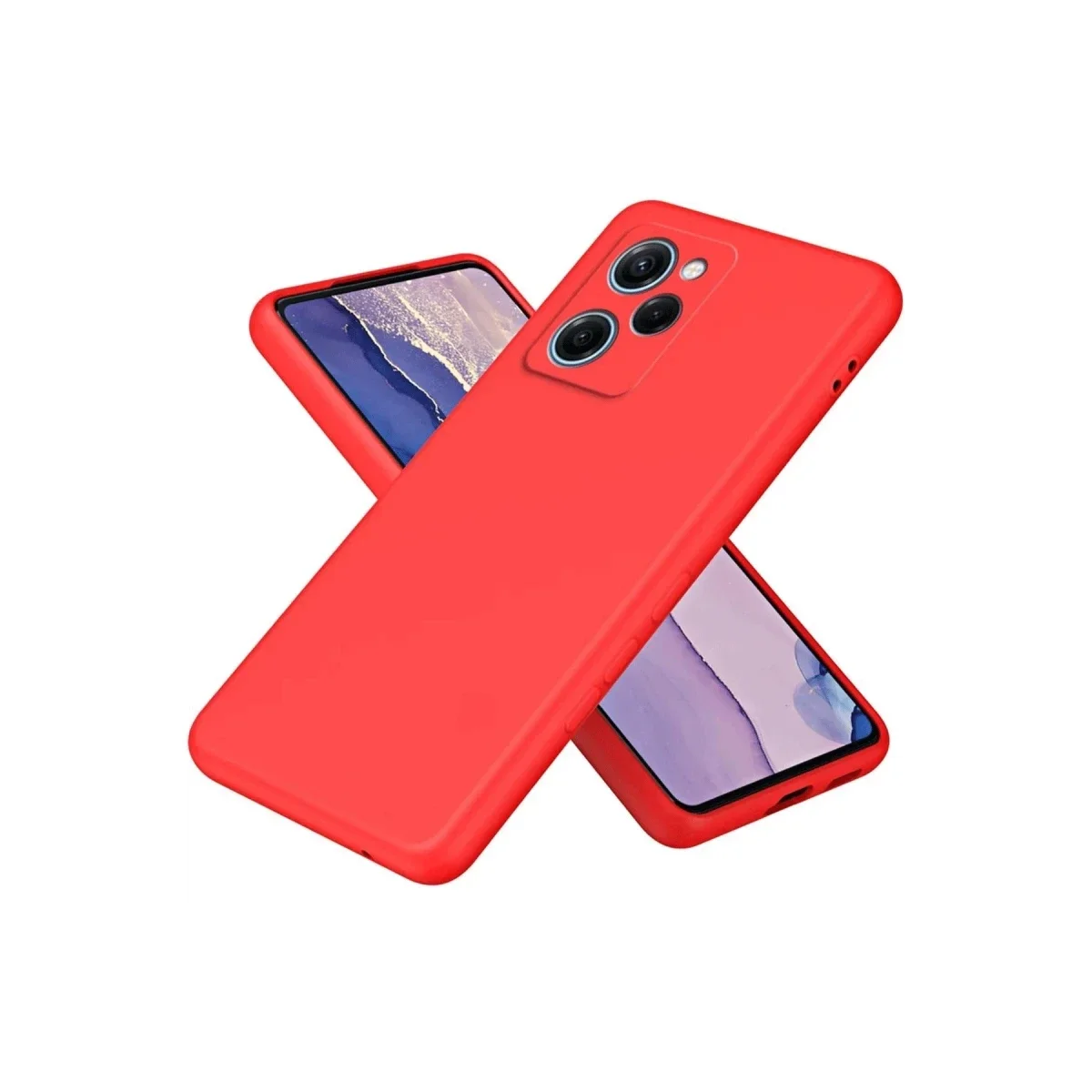 Xiaomi Poco X5 Pro 5G Nano içi Kadife Silikon - Kırmızı