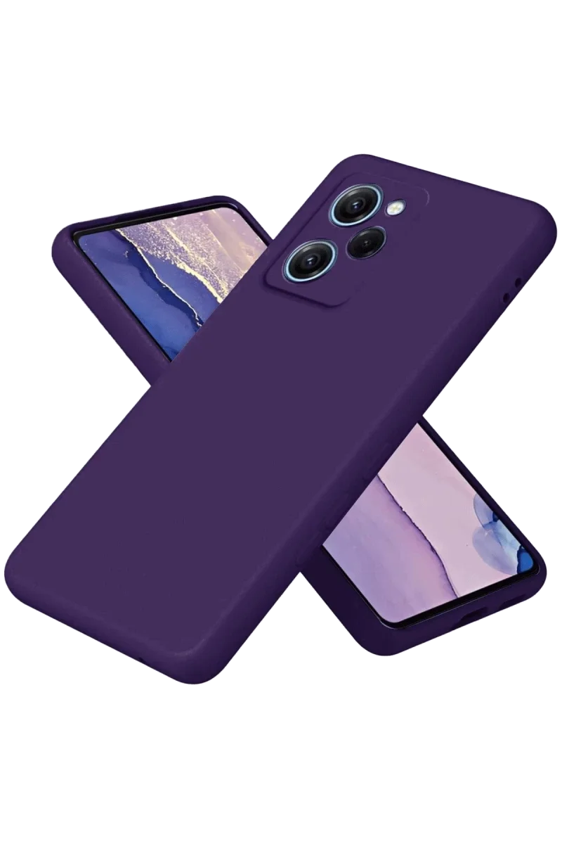 Xiaomi Poco X5 Pro 5G Nano içi Kadife Silikon - Mor Xiaomi Poco X5 Pro 5G Nano içi Kadife Silikon - Mor