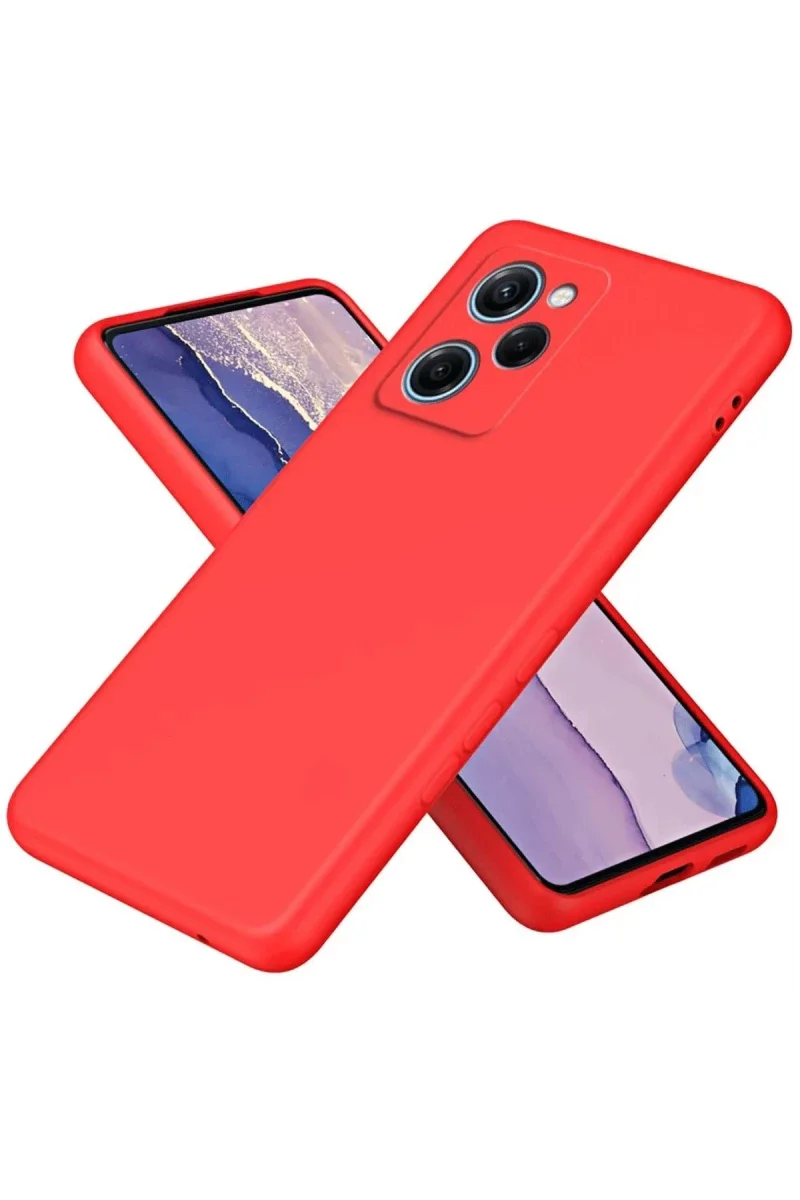 Xiaomi Poco X5 Pro 5G Nano içi Kadife Silikon - Kırmızı
