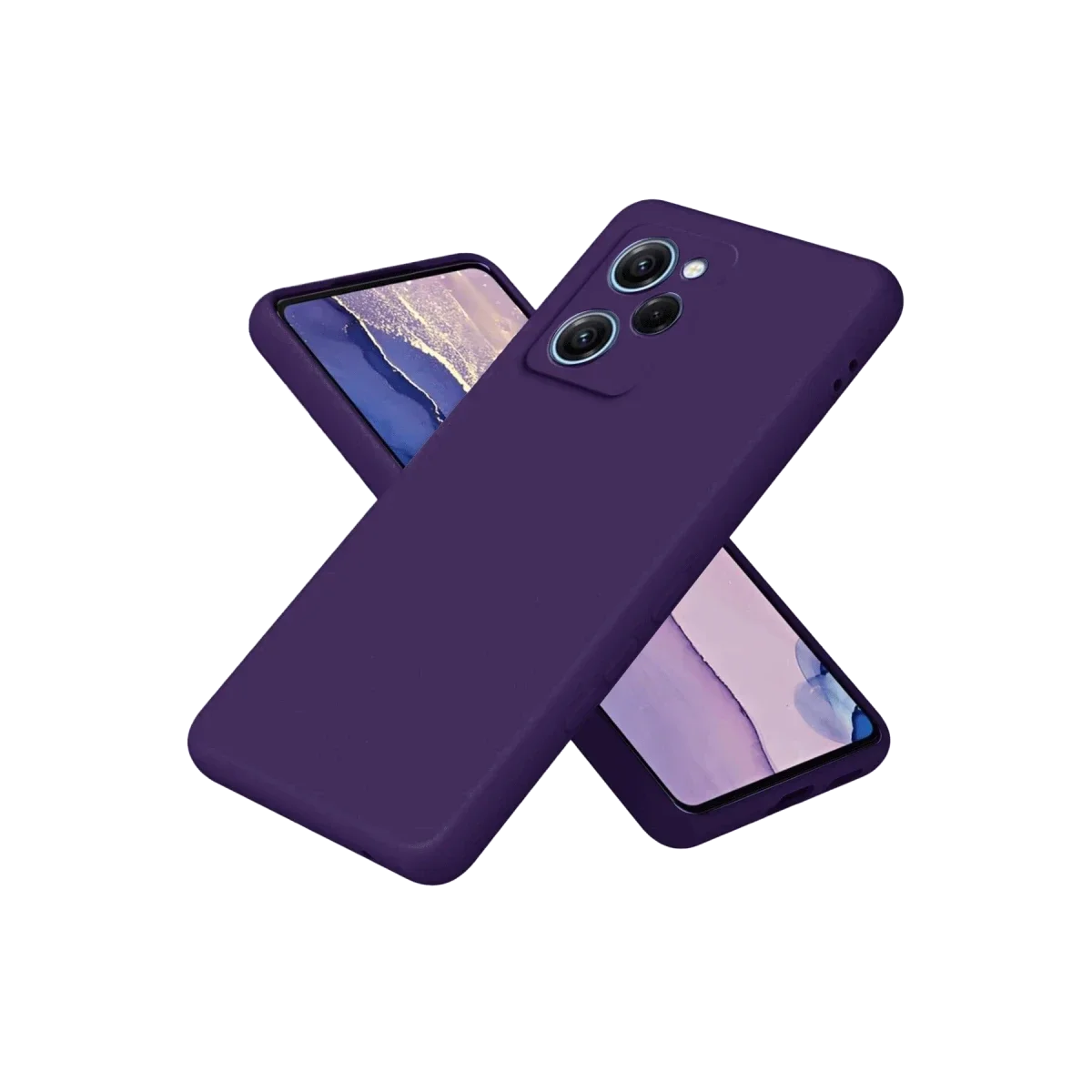 Xiaomi Poco X5 Pro 5G Nano içi Kadife Silikon - Mor Xiaomi Poco X5 Pro 5G Nano içi Kadife Silikon - Mor