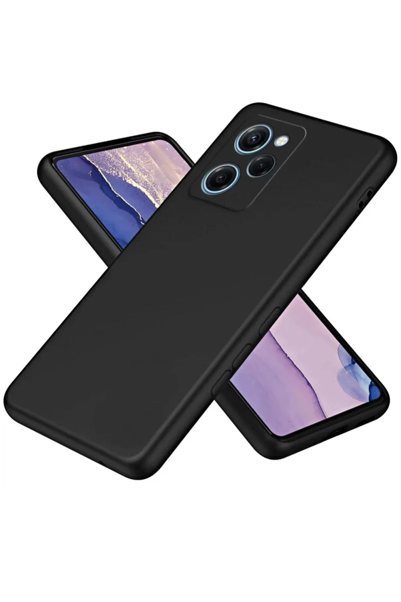Xiaomi Poco X5 Pro 5G Nano içi Kadife Silikon - Siyah Xiaomi Poco X5 Pro 5G Nano içi Kadife Silikon - Siyah
